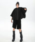 Black Mesh Layered Skirt